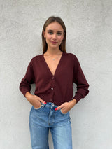 Cardigan BORDEAUX - VICOLO