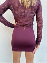 Gonna stretch BORDEAUX - PATRIZIA PEPE