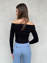 Maglia bardot NERA - VICOLO
