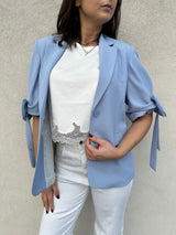 Giacca fiocchi AZZURRA - VICOLO