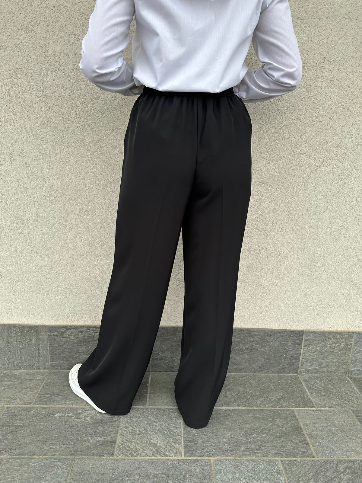 Pantalone fluido NERO - VICOLO
