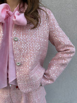 Giacchino paillettes ROSA - VICOLO