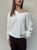 Maglione fiocchetti PANNA - KONTATTO