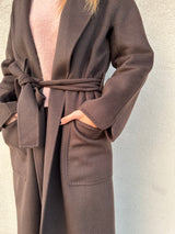 Cappotto vestaglia CIOCCOLATO - VICOLO