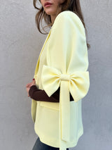 Giacca fiocchi GIALLO VANIGLIA - VICOLO