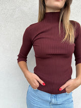 Lupetto costine BORDEAUX - VICOLO