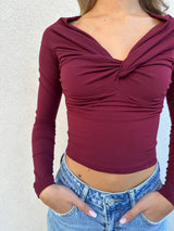 Maglia torchon BORDEAUX - PATRIZIA PEPE