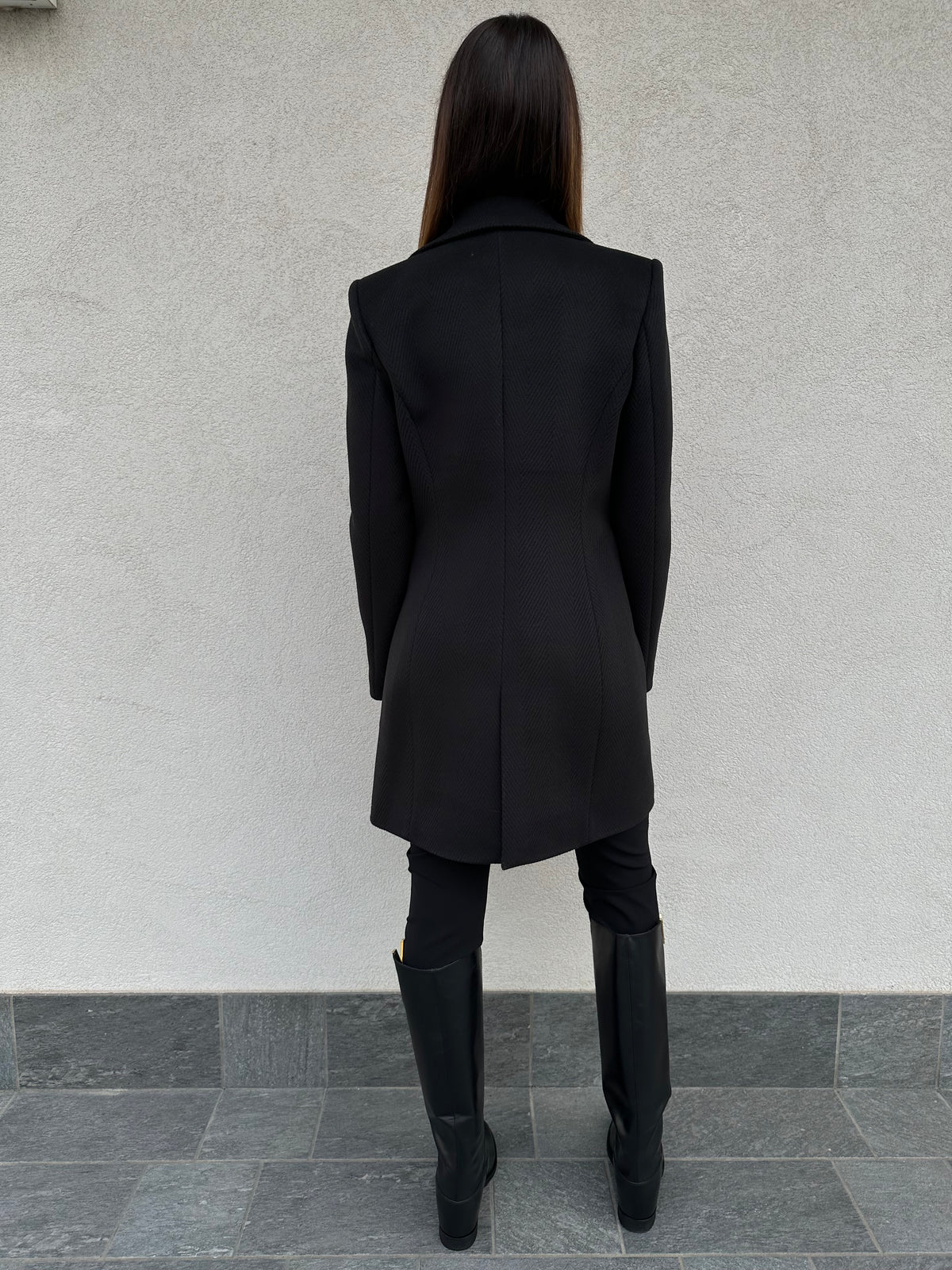Cappotto corto NERO - SILENCE LIMITED