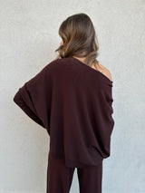 Maglia scollo barca MORO - KONTATTO