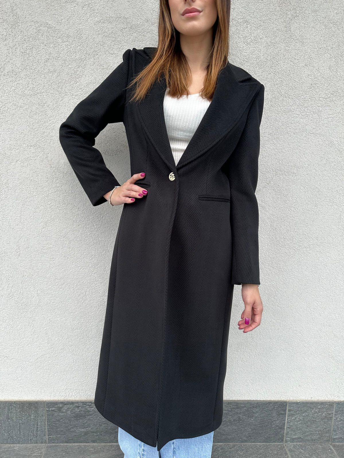 Cappotto lungo NERO - SILENCE LIMITED