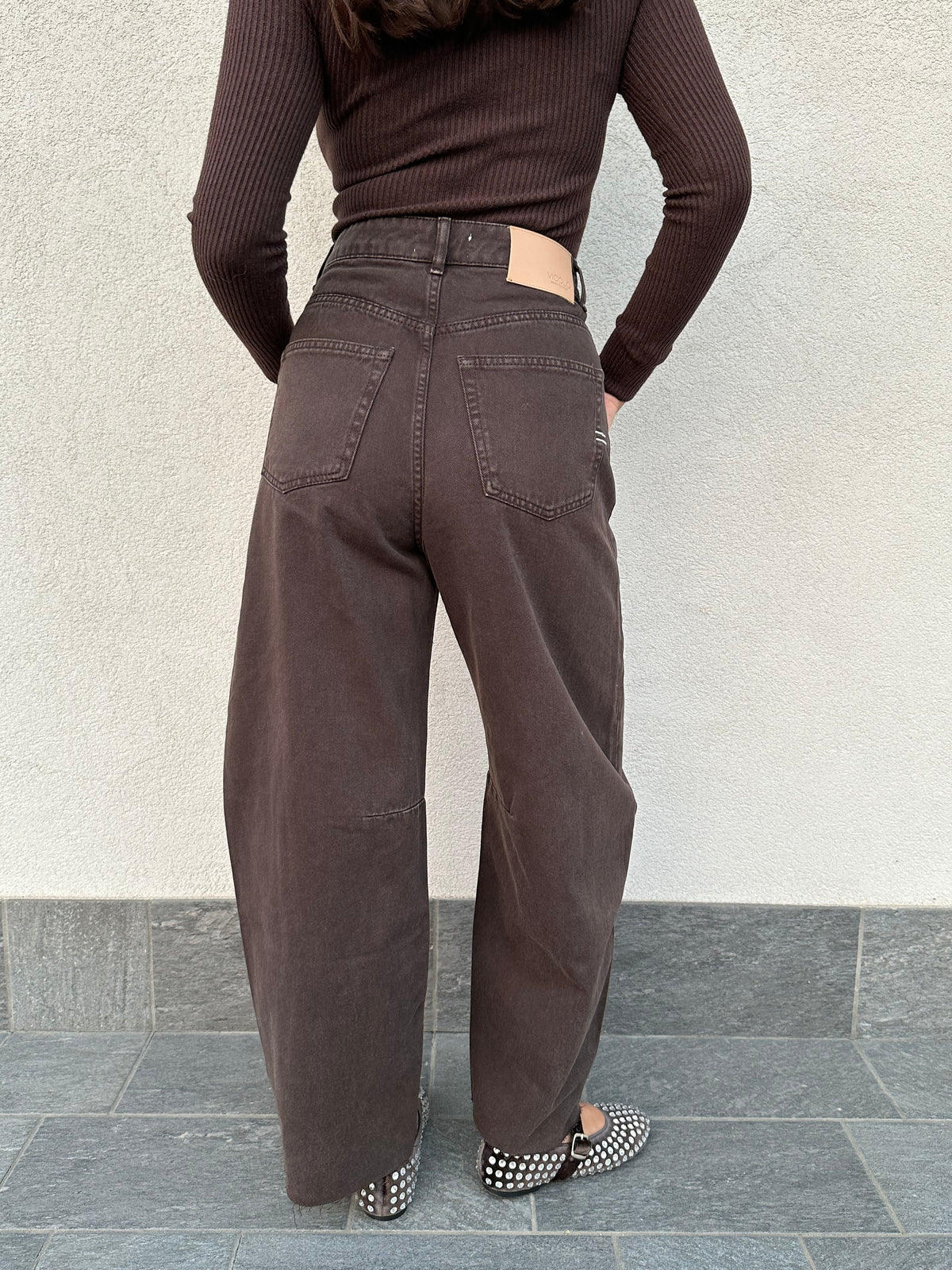 Jeans barrel DELIA moro - VICOLO