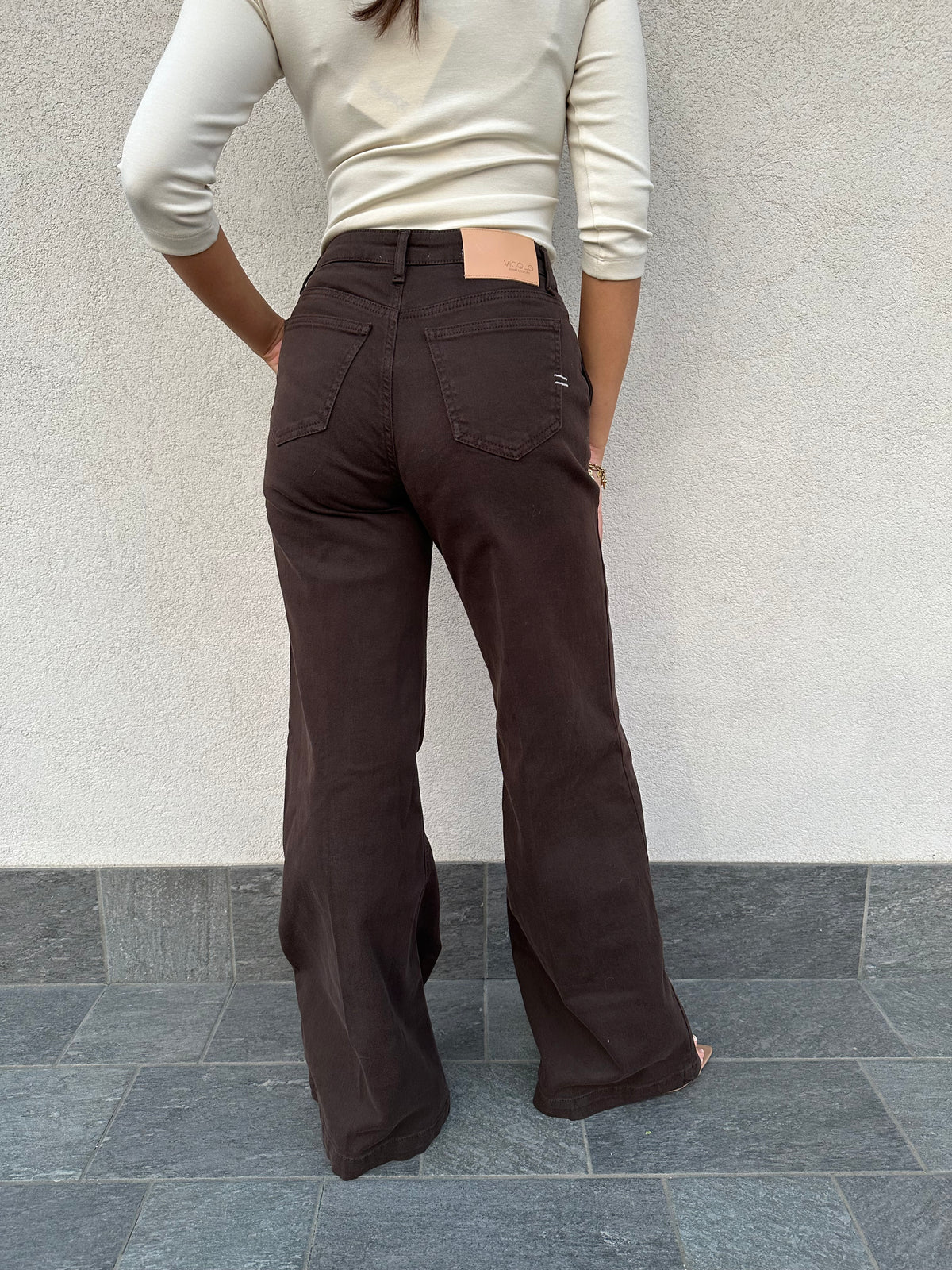 Jeans palazzo ELENA moro - VICOLO