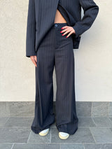 Pantalone gessato blu navy - VICOLO