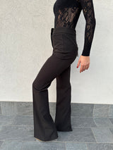 Pantalone zampetta NERO - SILENCE LIMITED