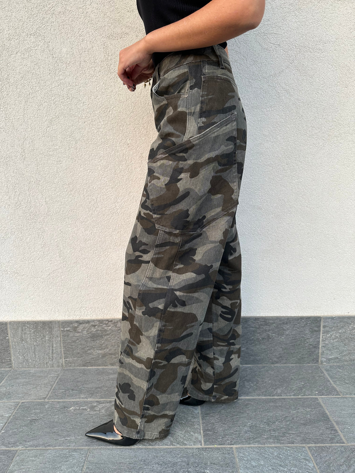 Jeans cargo CAMOUFLAGE - ANNAROCK