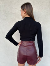 Lupetto costine NERO - KONTATTO