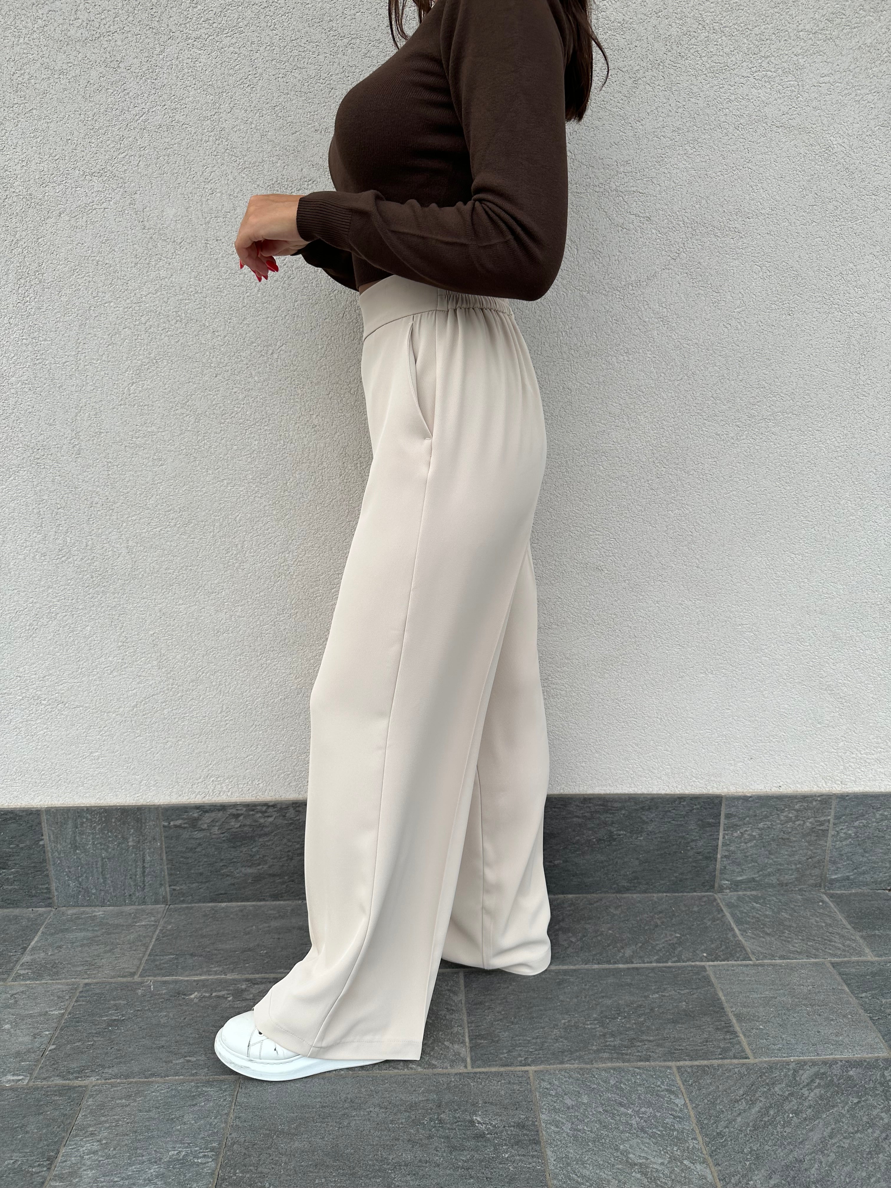 Pantalone fluido SABBIA - VICOLO