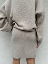 Gonna in maglia BEIGE - VICOLO