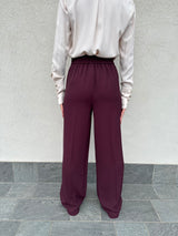 Pantalone fluido BORDEAUX - VICOLO
