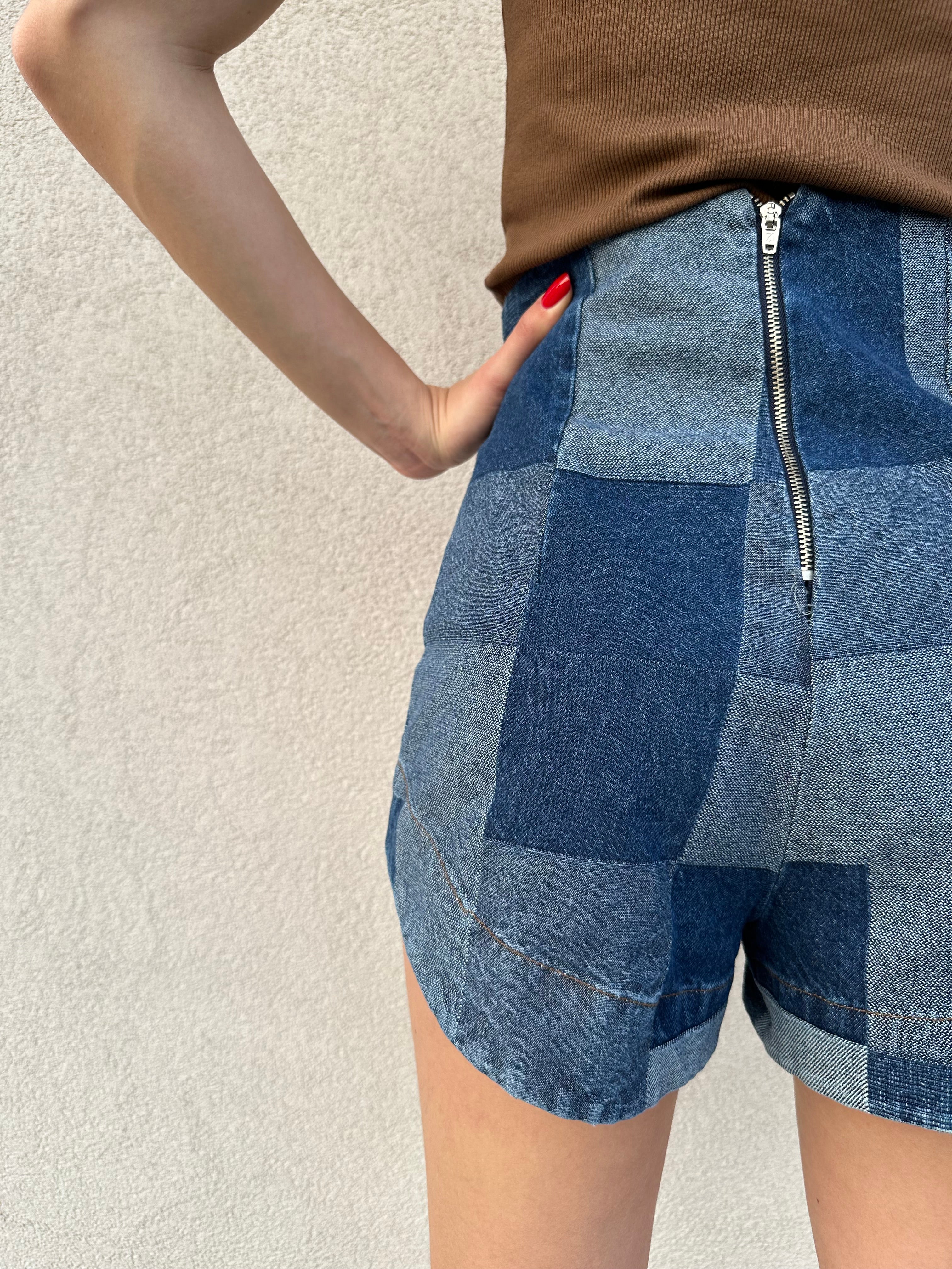 Pantaloncino patchwork DENIM - SILENCE LIMITED