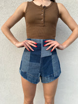 Pantaloncino patchwork DENIM - SILENCE LIMITED