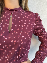 Abito MIA papillon bordeaux - MAR DE MARGARITAS