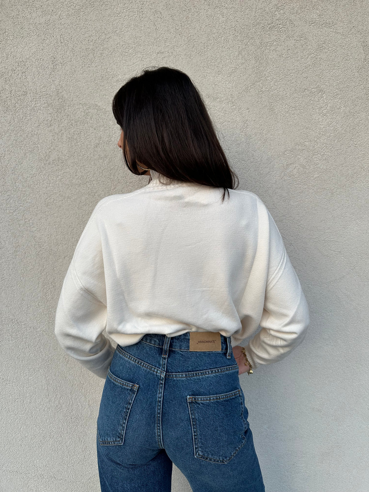 Maglione scatoletta PANNA - VICOLO