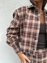 Camicia crop check - VICOLO