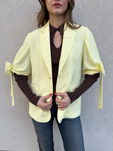 Giacca fiocchi GIALLO VANIGLIA - VICOLO