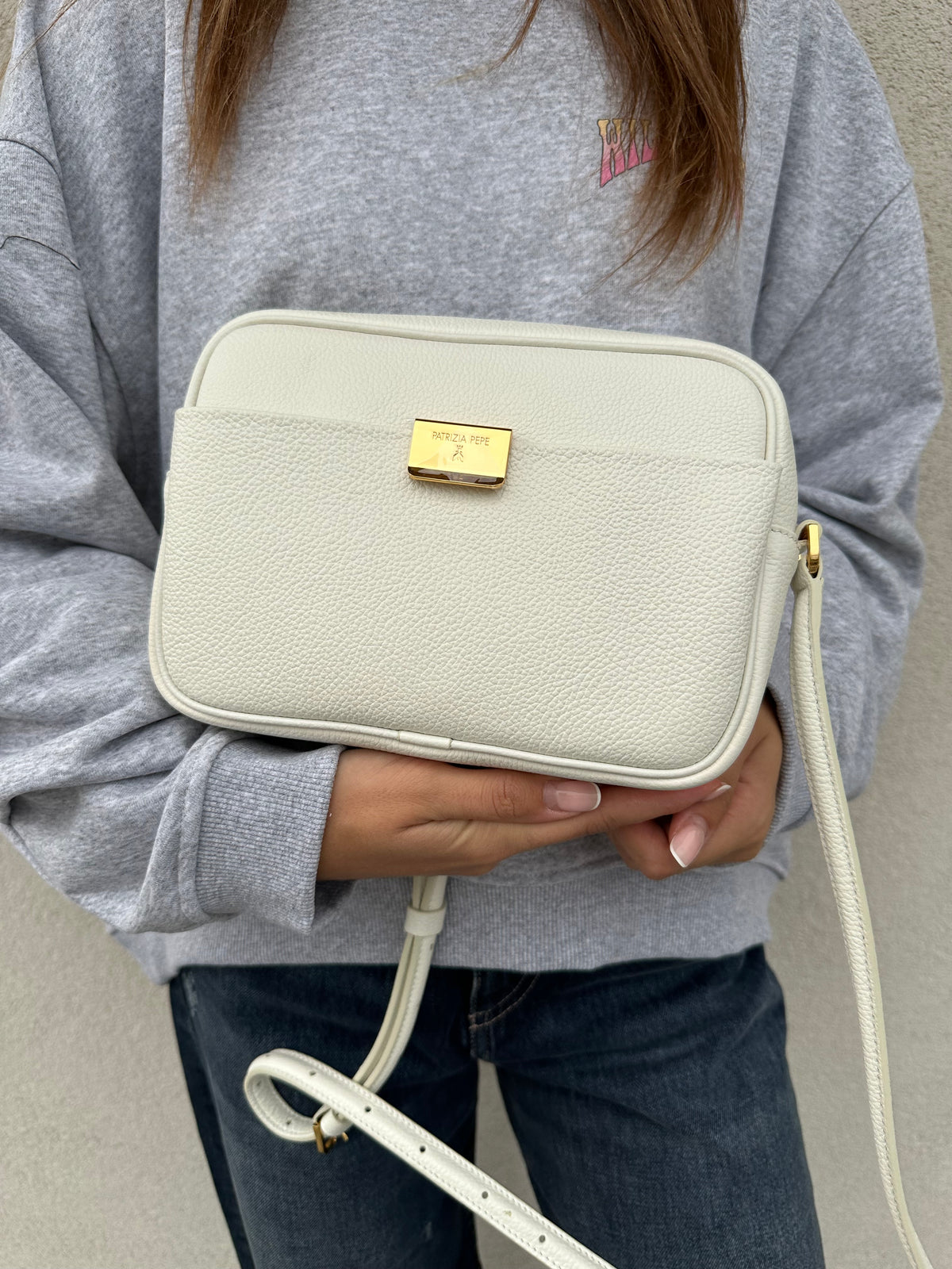 Borsa tracolla basic BIANCA - PATRIZIA PEPE