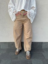 Jeans barrel DELIA biscotto - VICOLO