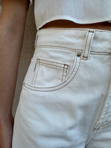 Jeans barrel bianco DELIA - VICOLO