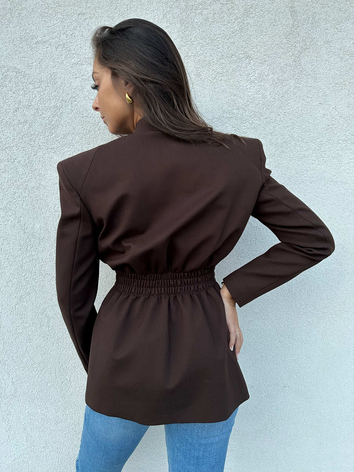 Giacca arricciata NERA - SILENCE LIMITED