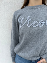 Maglioncino logo GRIGIO - VICOLO