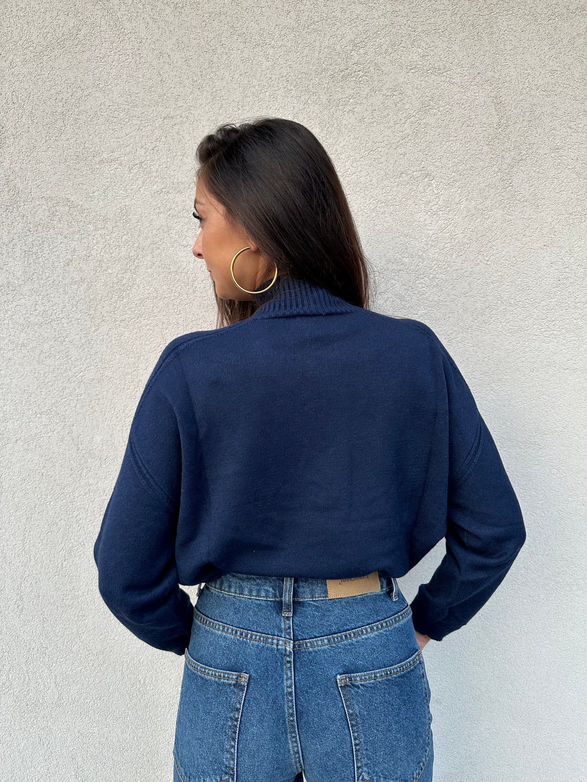 Maglione scatoletta BLU - VICOLO