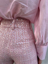 Pantaloncino paillettes ROSA - VICOLO