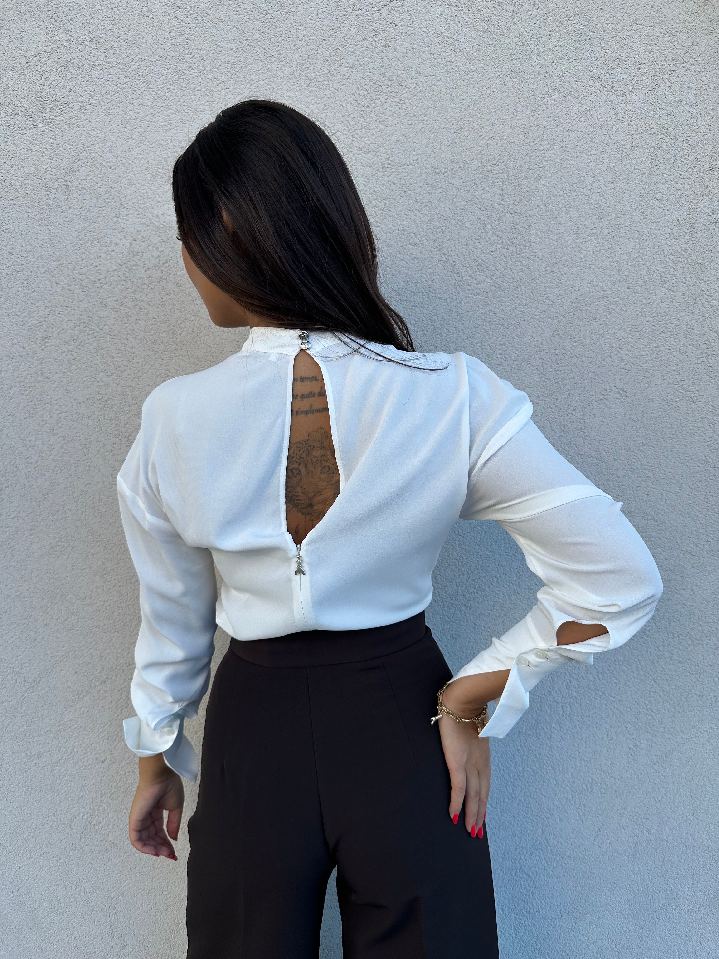 Camicia scollo profondo BIANCA - PATRIZIA PEPE