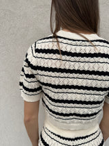 Maglia crop traforata - HINNOMINATE
