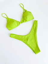 Bikini top LIME GLITTER - MATINÉE