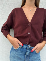 Cardigan BORDEAUX - VICOLO