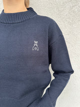 Maglione crop BLU - PATRIZIA PEPE