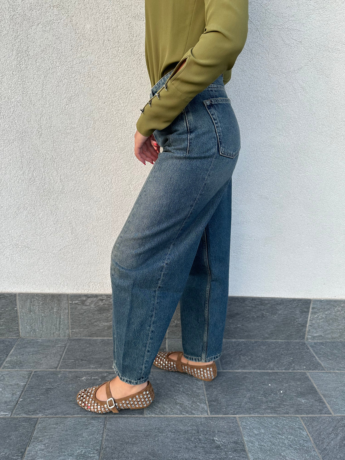 Jeans barrel CHIARA vintage blue - VICOLO