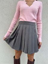 Gonna pieghe GRIGIA - HINNOMINATE