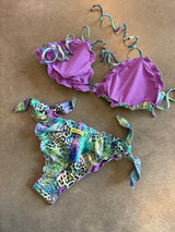 Bikini triangolo frou frou PATCH ANIMALIER - 4GIVENESS