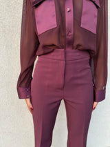 Camicia trasparente BORDEAUX - SILENCE LIMITED