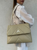 Borsa FLY quilted maxi OLIVA - PATRIZIA PEPE