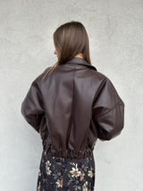 Bomber intrecciato MORO - SILENCE LIMITED