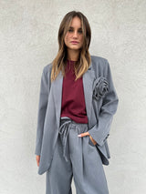 Giacca fiore GRIGIO - VICOLO