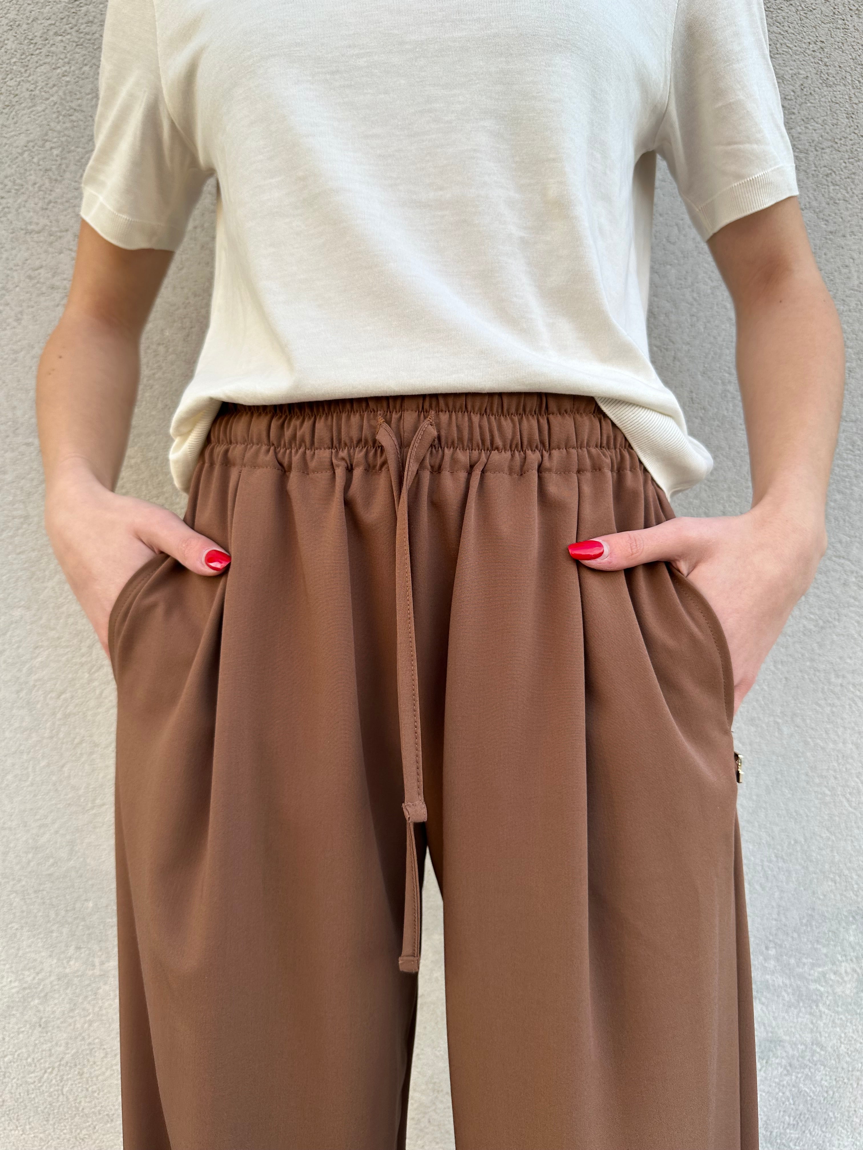Pantalone coulisse MOKA - HINNOMINATE