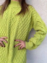 Maxi abito trecce LIME - PATRIZIA PEPE